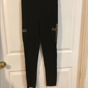Forever 21 leggings with studded crosss